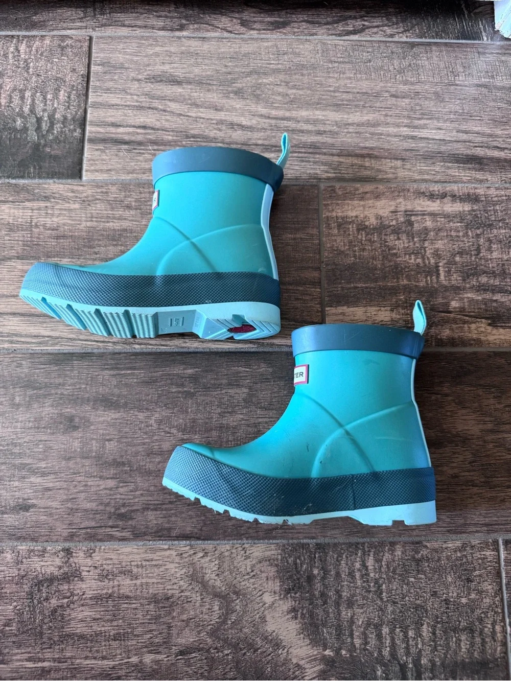 Hunter‎ Play Kids Rain Boot Sea Green UK Size 10 USA Size 11C Shoe